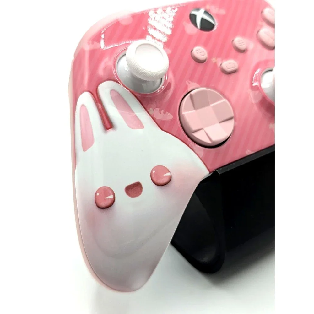 Custom Pink Bunny Xbox Series Controller - OEM - w/ TMR (Anti-Drift) Joysticks